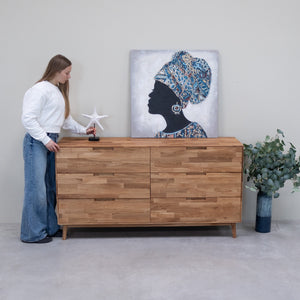 Dressoir Ladekast in massief eiken Escandi 4 