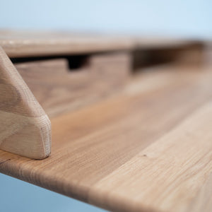 Ana massief eikenhouten schrijftafel, 120 x 65 x 84,5 cm, NordicStory