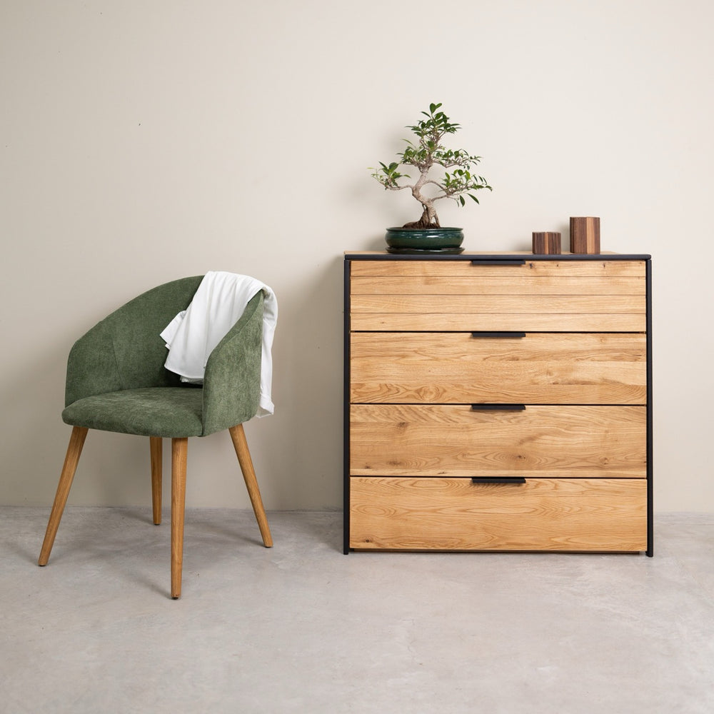 Massief eikenhouten ladekast Runa | NordicStory