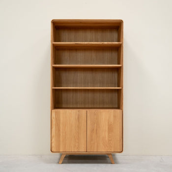 Eiken massief houten vitrinekast Geneva 2 RobleStore NordicStory