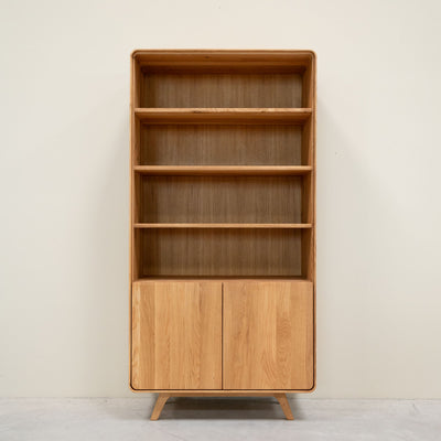 Eiken massief houten vitrinekast Geneva 2 RobleStore NordicStory