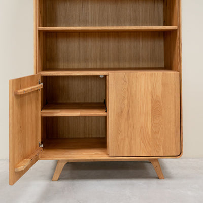 Eiken massief houten vitrinekast Geneva 2 RobleStore NordicStory