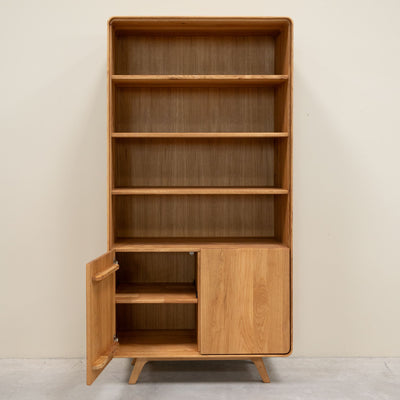Eiken massief houten vitrinekast Geneva 2 RobleStore NordicStory