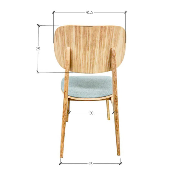 Set van 2 of 4 Varde eetkamerstoelen, frame massief eiken, bekleding | NordicStory