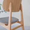 Set van 2 of 4 Varde eetkamerstoelen, frame massief eiken, bekleding | NordicStory