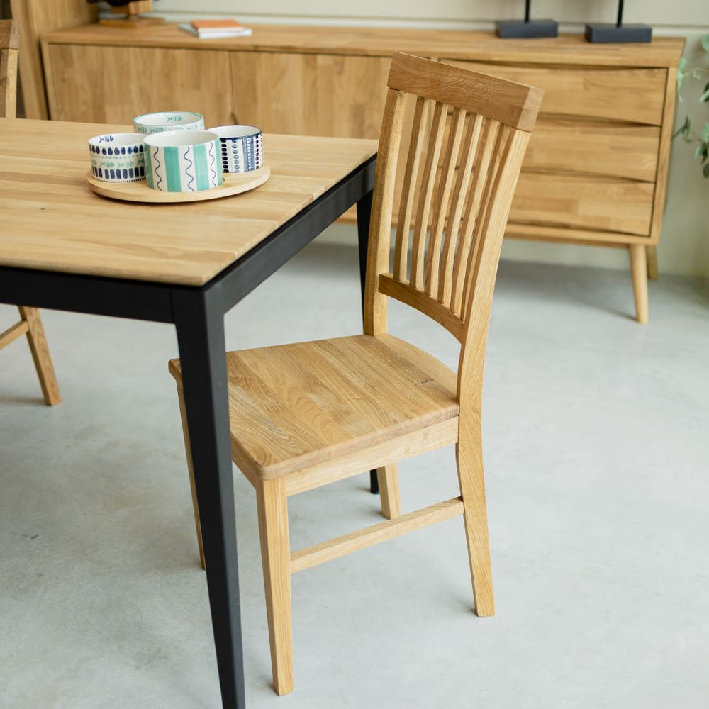 Set van 2 of 4 massief eikenhouten eetkamerstoelen Provance | VESKOR