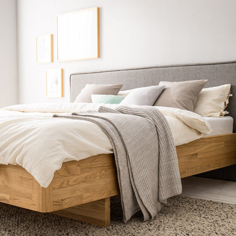 Eiken massief houten tweepersoonsbed Pola