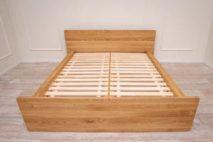 Massief eiken opbergbed Solvig | NordicStory