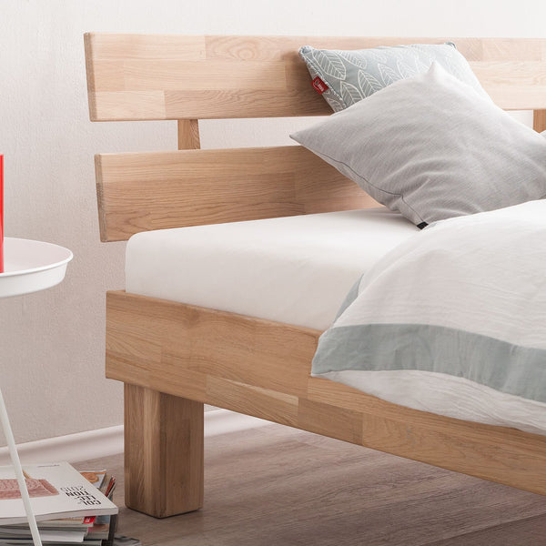 Massief eiken bed 90 x 200 cm / 140 x 200 cm / 160 x 200 cm / 180 x 200 cm Scandinavische stijl