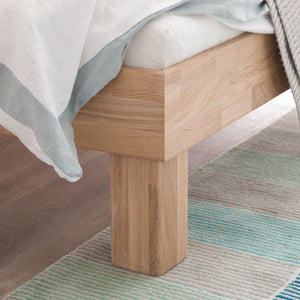 Massief eiken bed 90 x 200 cm / 140 x 200 cm / 160 x 200 cm / 180 x 200 cm Scandinavische stijl