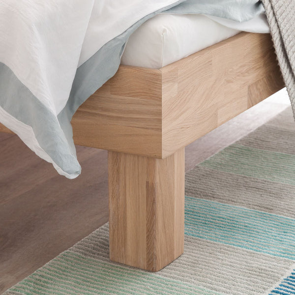 Massief eiken bed 90 x 200 cm / 140 x 200 cm / 160 x 200 cm / 180 x 200 cm Scandinavische stijl