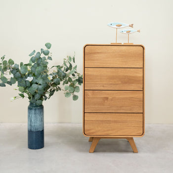 Ladekast in massief eiken Geneva Ladekast met 4 laden Roble.Store NordicStory