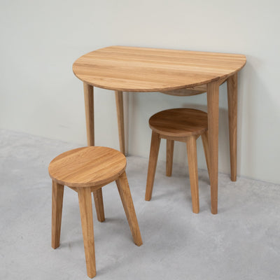 Set van 2 of 4 massief eiken eetkrukken Diana | NordicStory