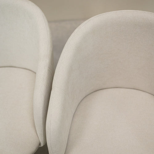 Massief eiken armstoel Ana met bekleding | VESKOR