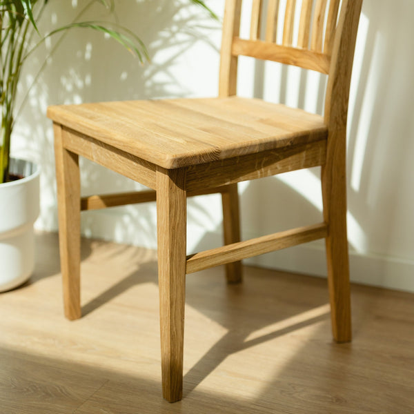 Set van 2 of 4 massief eikenhouten eetkamerstoelen Provance | VESKOR