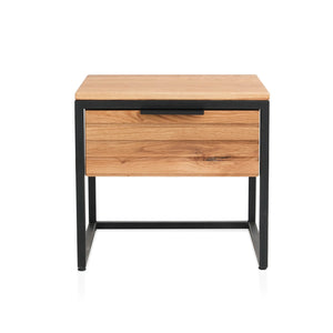 Mesita de noche de madera maciza de roble Runa | NordicStory