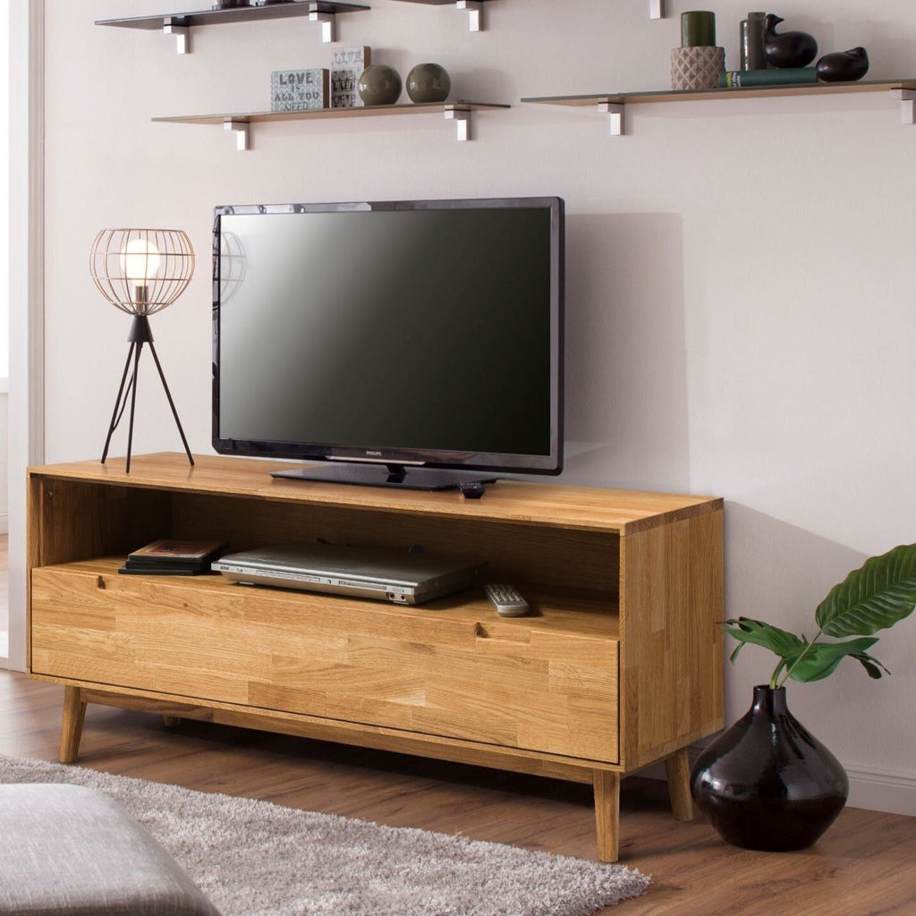 NordicStory TV-meubel in massief eikenhout 