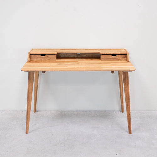 Ana massief eikenhouten schrijftafel, 120 x 65 x 84,5 cm, NordicStory