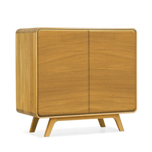 NordicStory Dressoir in massief eiken Geneva 1, 90 x 45 x 86 cm.