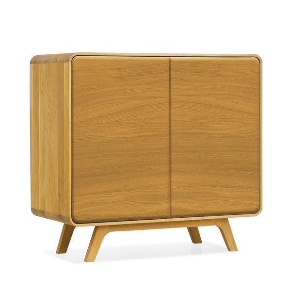 NordicStory Dressoir in massief eiken Geneva 1, 90 x 45 x 86 cm.