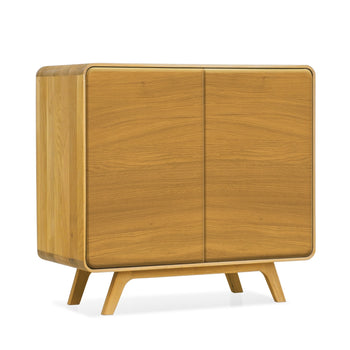 NordicStory Dressoir in massief eiken Geneva 1, 90 x 45 x 86 cm.