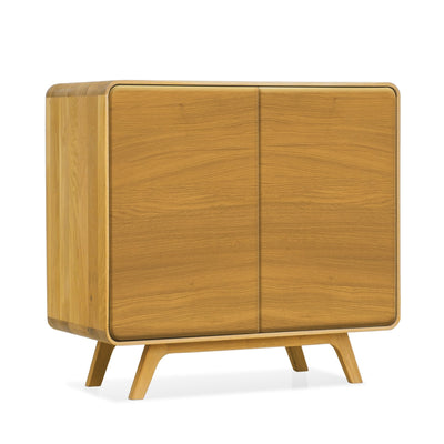 NordicStory Dressoir in massief eiken Geneva 1, 90 x 45 x 86 cm.