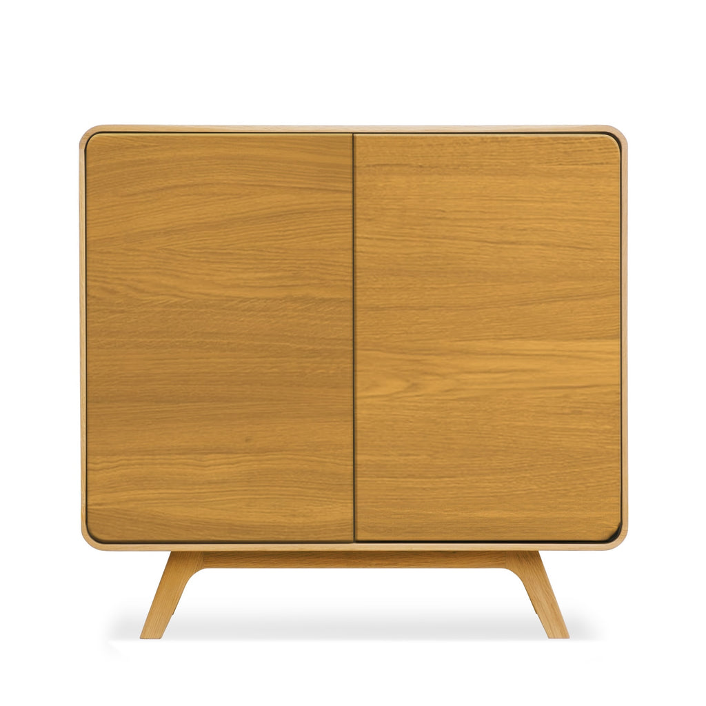 NordicStory Dressoir in massief eiken Geneva 1, 90 x 45 x 86 cm.