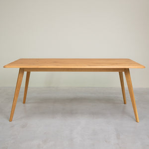 Mesa rectangular de comedor de madera maciza de roble Geneva | NordicStory