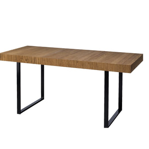 LoftStory Uitschuifbare eettafel met metalen poten Scandinavisch industrieel ontwerp