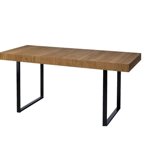 LoftStory Uitschuifbare eettafel met metalen poten Scandinavisch industrieel ontwerp