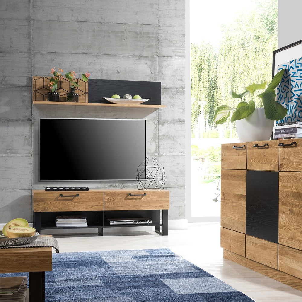 LoftStory Eikenhouten TV-meubel industrieel nordic design