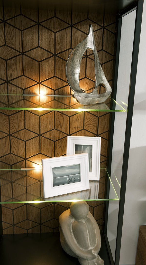 LoftStory Eikenhouten vitrinekast origineel nordic design