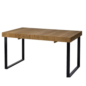 LoftStory Uitschuifbare eettafel met metalen poten Scandinavisch industrieel ontwerp