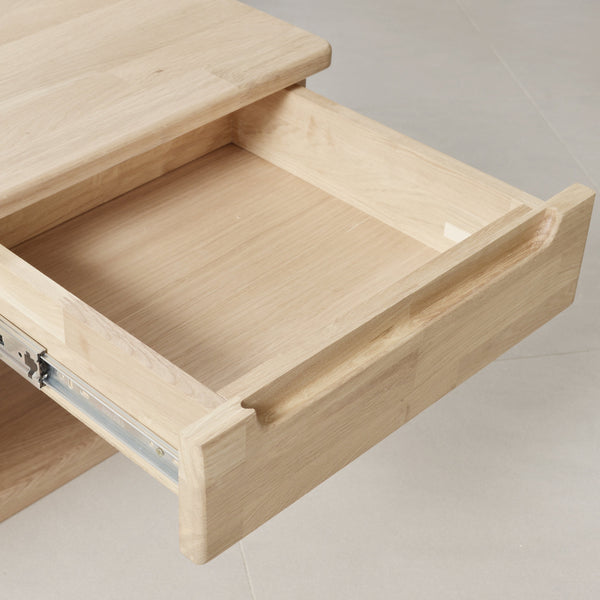 Salontafel in massief eikenhout rustieke stijl