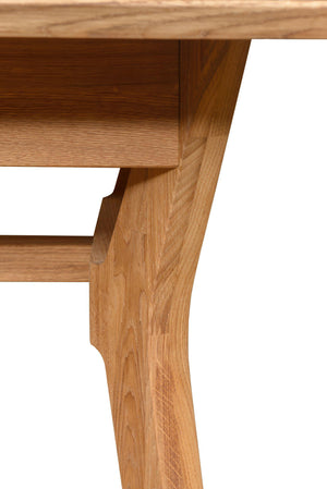 Massief eikenhouten tafel naturel nordic
