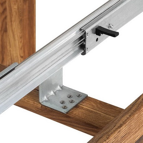 Uitschuifbare eettafel massief hout eik nordico 