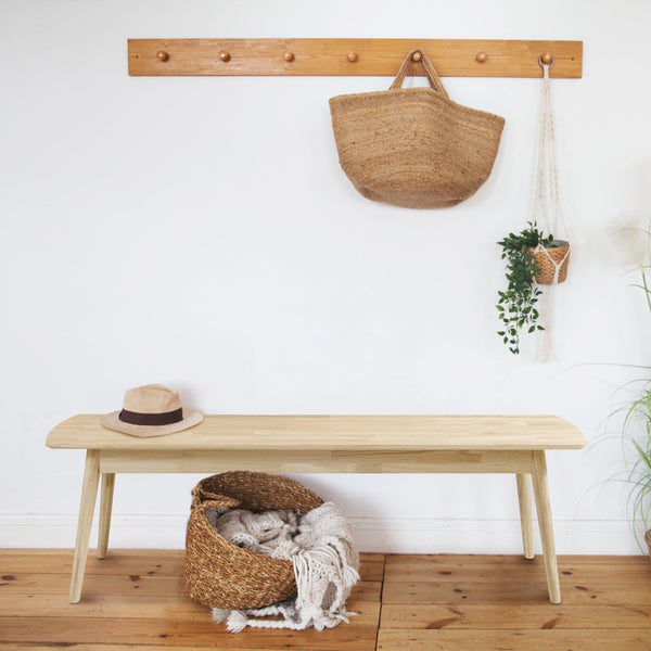 Lage tafel entree hal woonkamer slaapkamer eiken hout