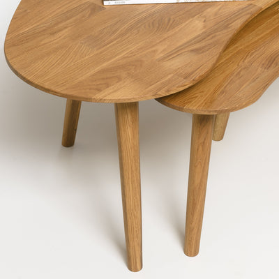 NordicStory salontafel massief hout eiken naturel gebleekt eiken salontafel woonkamer kantoor kantoor 
