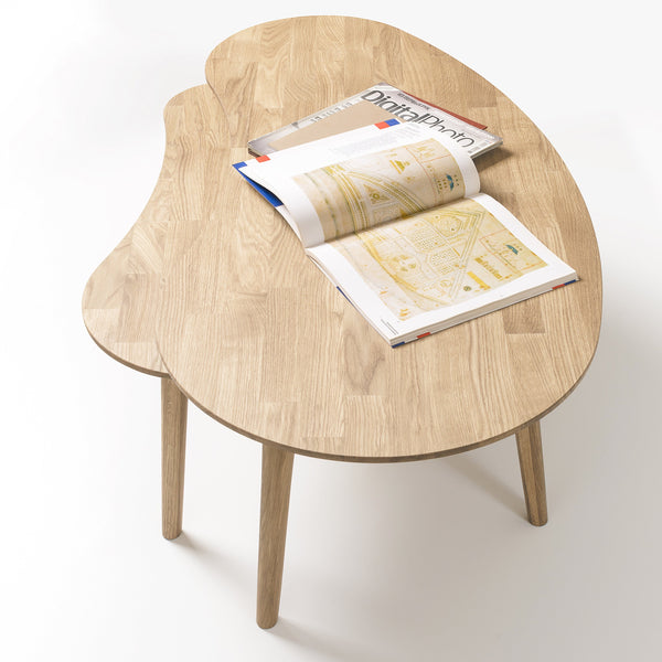 NordicStory salontafel massief hout eiken naturel gebleekt eiken salontafel woonkamer kantoor kantoor 
