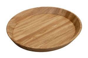 NordicStory Massief eiken rond decoratief dienblad Info Draft