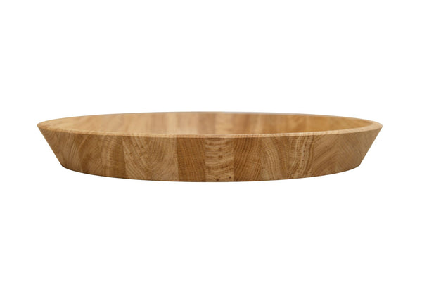NordicStory Massief eiken rond decoratief dienblad Info Draft