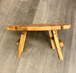 NordicStory Opvouwbare mini wijntafel in massief eikenhout