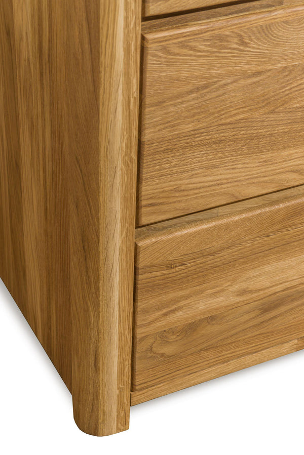 NordicStory Dressoir Elsa Ladekast 6 Lades Massief Hout Scandinavisch Eiken 