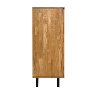 NordicStory Moritz 2 massief eiken ladenkast, 150 x 40 x 101,9 cm.