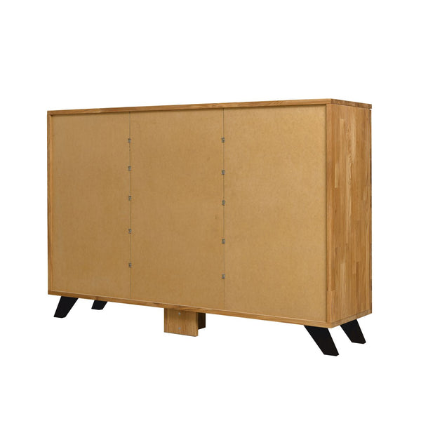 NordicStory Moritz 2 massief eiken ladenkast, 150 x 40 x 101,9 cm.