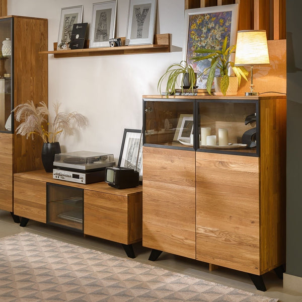 NordicStory Massief houten eiken wandplank in Scandinavisch design Moritz 