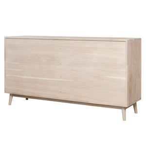 NordicStory Dressoir Ladekast in massief eiken Escandi 4 160 x 45 x 84,5 cm.