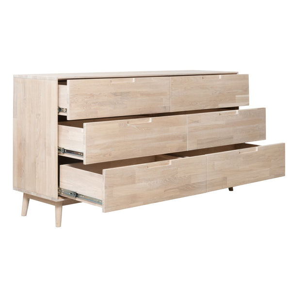 NordicStory Dressoir Ladekast in massief eiken Escandi 4 160 x 45 x 84,5 cm.