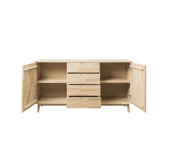 NordicStory Dressoir Ladekast in eiken massief hout 
