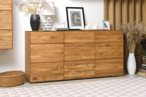 NordicStory Dressoir Ladekast in massief eikenhout